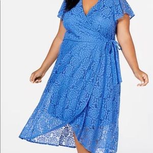 Jessica Howard high low faux wrap dress